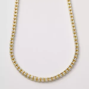 4mm Two-Tone Ice Link Chain 1