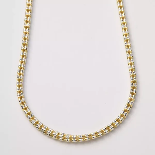 4mm Two-Tone Ice Link Chain 1