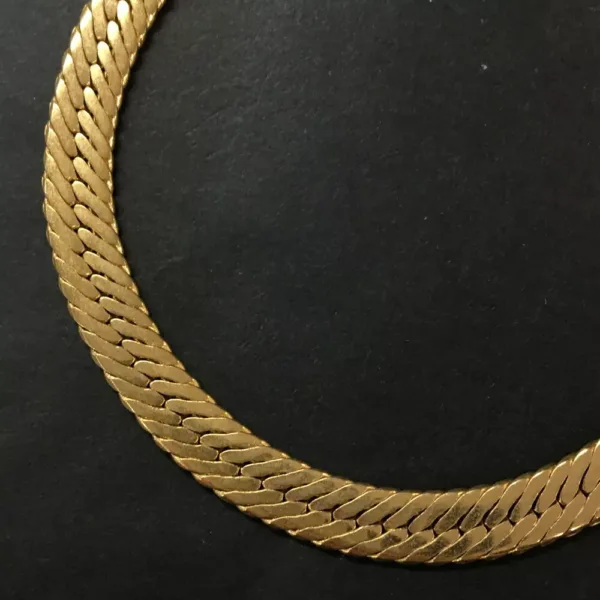 Gold Tone Chain Necklace 1