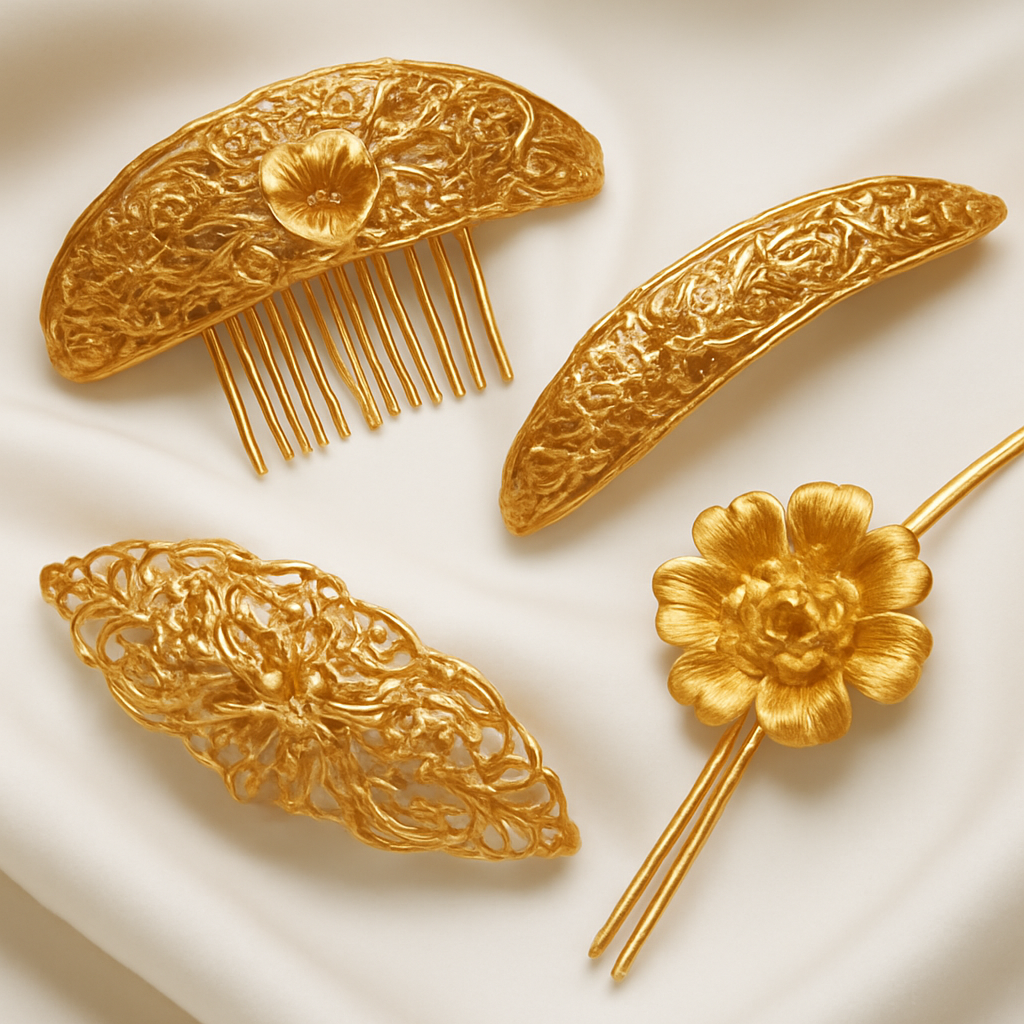 22k Gold Hair Accessories