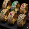 High-End Gemstone Bangles
