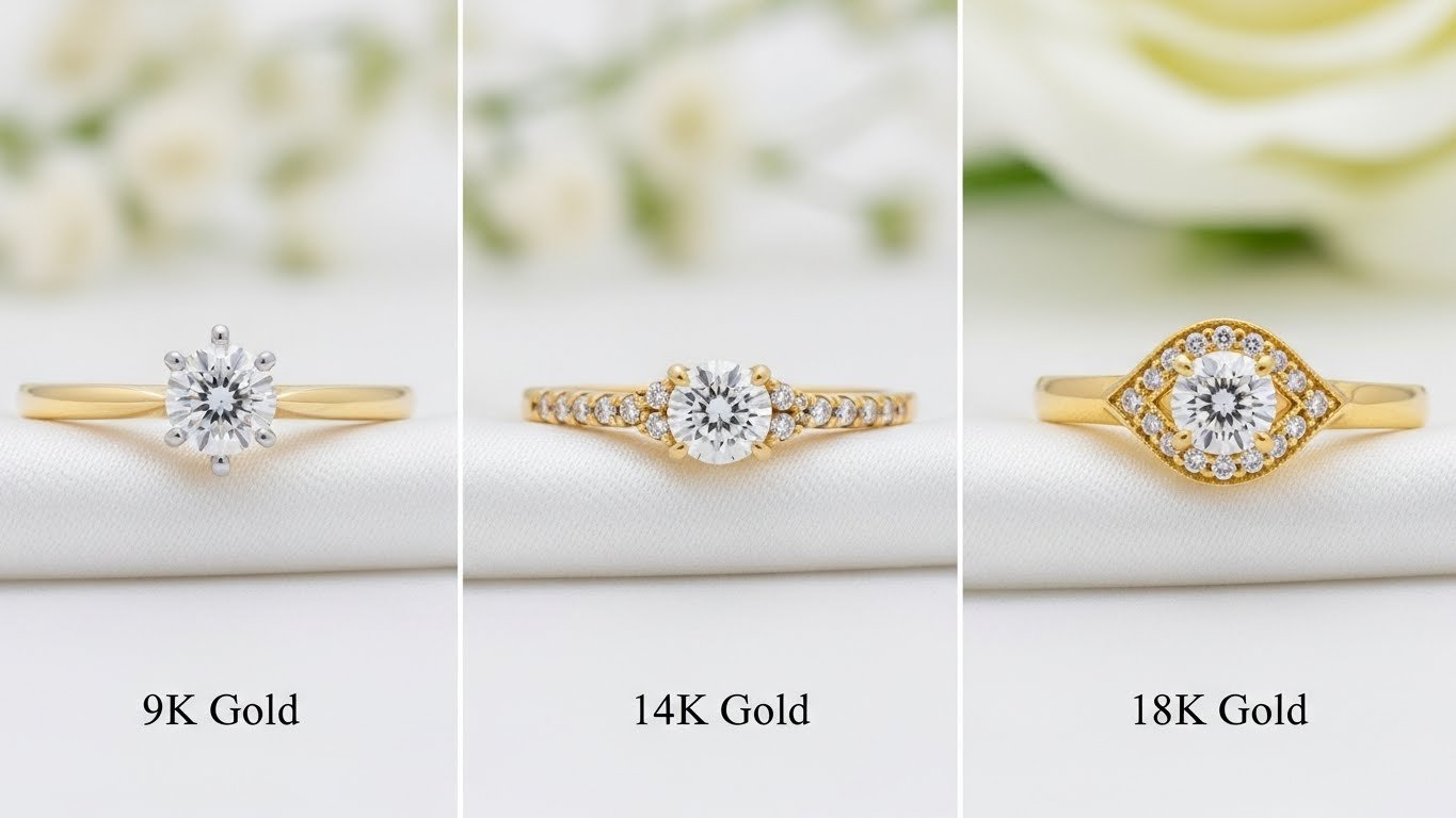 9K vs 14K vs 18K Gold
