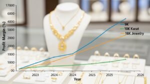 Why 9K and 10K Gold Jewelry Offers Better Profit Margins Than 18K