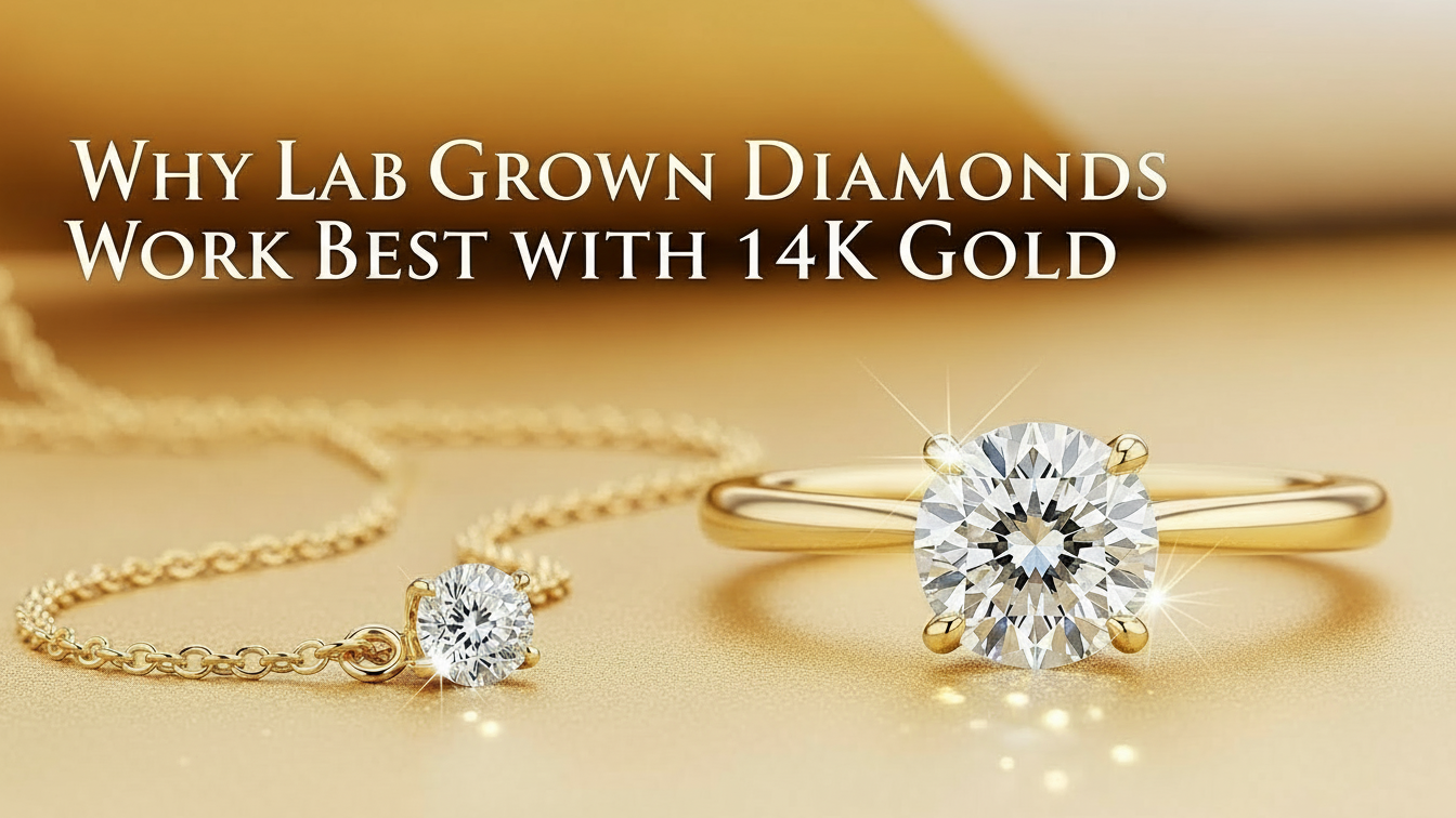Why Lab Grown Diamonds Work Best with 14K Gold