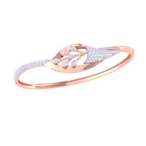 Ethnic Paisley-Lace Gold Bangle