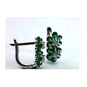 Heart Swing Rose Gold Hoops