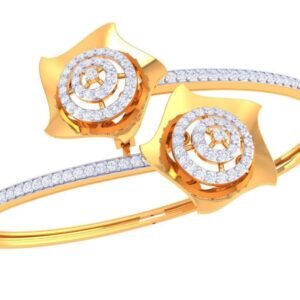 Floral Orbit Diamond Gold Bracelet