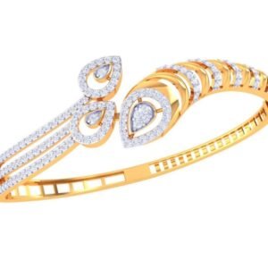 Peacock Tail Diamond Bracelet