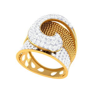 Floral Halo Twist Ring