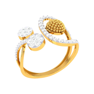 Spiral Vine Diamond Ring