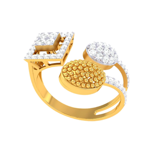 Butterfly Wing Diamond Ring