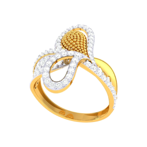 Delicate Leaf Trio Ring