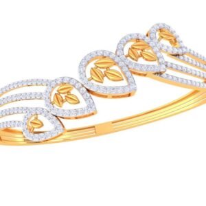 Geometric Lattice Diamond Bracelet