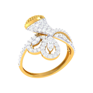 Fluted Column Statement Ring