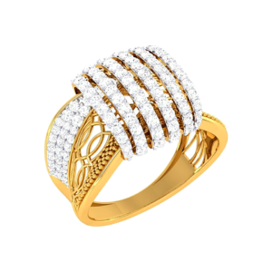 Twisted Rope Diamond Ring