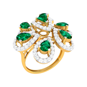 Multi-Row Pave Cluster Ring