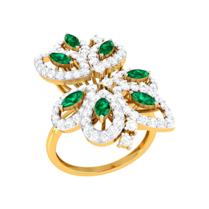 Oval Bloom Floral Ring