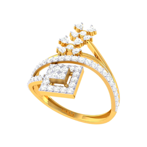 Crisscross Baguette Ring