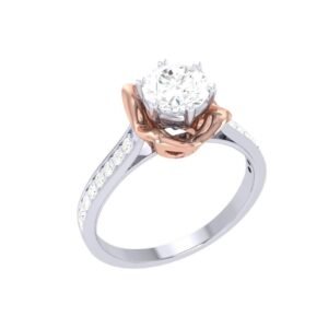 Rose Gold Bezel Set Diamond Solitaire Ring