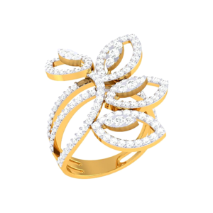 Floral Marquise Spread Ring