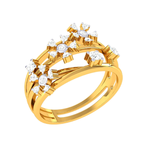 Textured Gold Dagger Ring