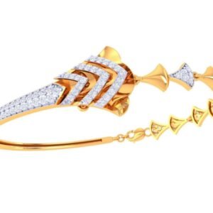 Central Stone Halo Bracelet