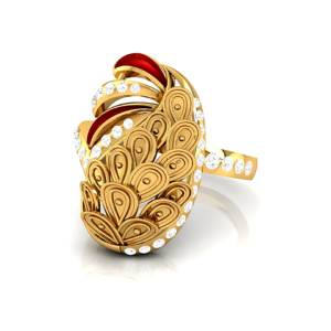 Wave Flow Diamond Ring