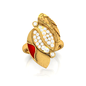 Honeycomb Diamond Ring