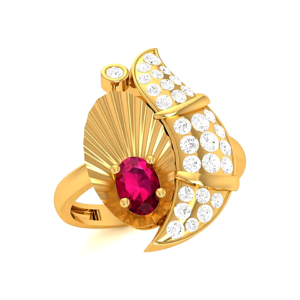 Sunflower Burst Diamond Ring