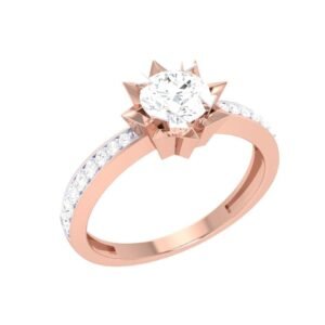 Rose Gold Petite Stackable Diamond Ring