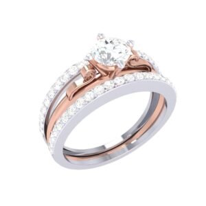Rose Gold Starburst Diamond Ring