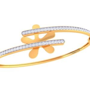 Geometric Arc Diamond Bracelet