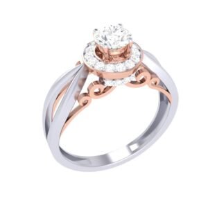 Rose Gold Bow-Tie Diamond Ring