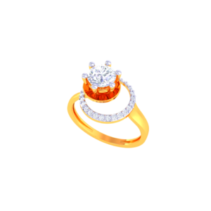 Oval East-West Solitaire Ring