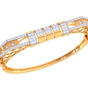 Ripple Wave Diamond Bracelet