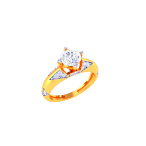 Floating Diamond Bypass Ring