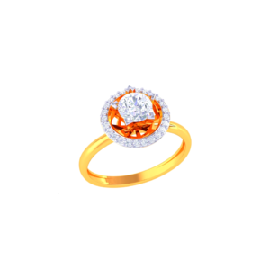 Pear Drop Cluster Ring