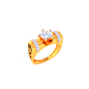 Chain Link Diamond Ring