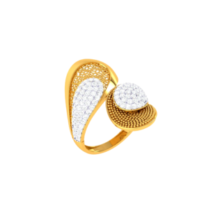 Fluted Shoulder Solitaire Ring