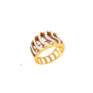 Twisted Crown Solitaire Ring