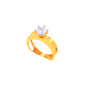 Vintage Milgrain Solitaire Ring