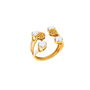 Split Halo Engagement Ring