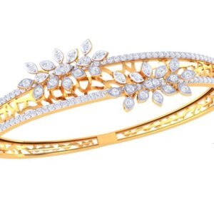 Twist Rope Diamond Gold Bracelet