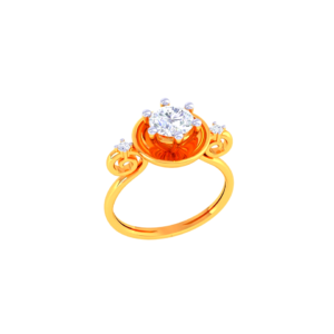 Trellis Lattice Solitaire Ring