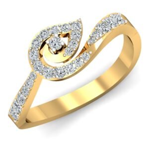 Twisted Rope Solitaire Diamond Ring