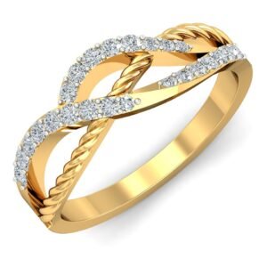 Floral Fan Diamond Statement Ring