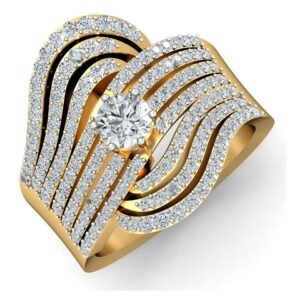 Split Crown Diamond Ring