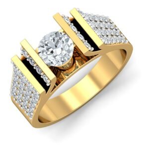 Double Loop Diamond Band Ring