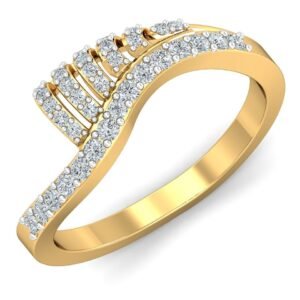 Pointed Arch Diamond Ring