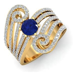 Geometric Tile Diamond Band Ring